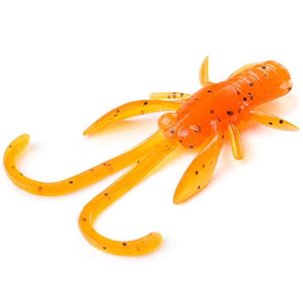 FISHUP Baffi Fly 3,81cm (10pcs.), #049 - Orange Pumpkin/Black Plastic lure