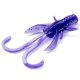 FISHUP Baffi Fly 3,81cm (10pcs.), #060 - Dark Violet/Peacock & Silver Plastic lure