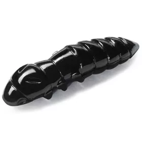FISHUP Pupa 2.28cm (12pcs.), #101 - Black Plastic lure