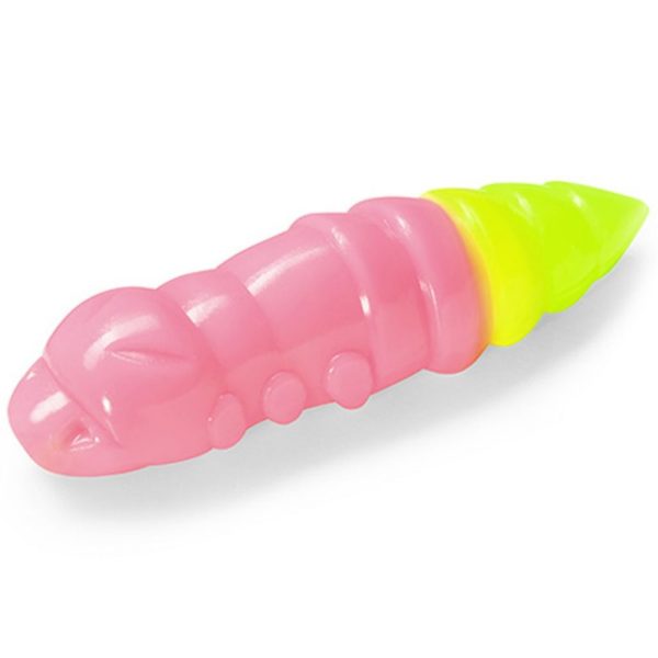 FISHUP Pupa 3,04cm (10pcs.), #133 - Bubble Gum/Hot Chartreuse Plastic lure