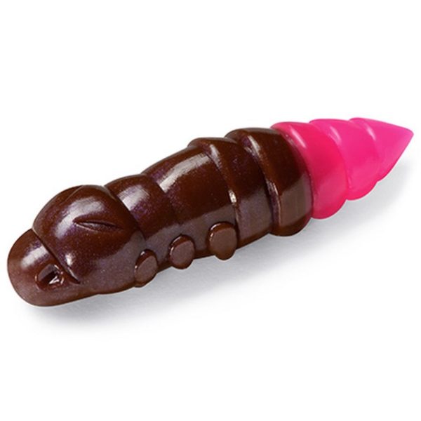 FISHUP Pupa 3,04cm (10pcs.), #139 - Earthworm/Hot Pink Plastic lure