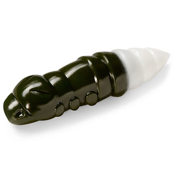 FISHUP Pupa 3,04cm (10pcs.), #140 - Dark Olive/White Plastic lure