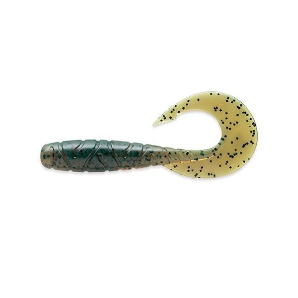 FISHUP Mighty Grub 11,43cm (4pcs.), #017 - Motor Oil Pepper Plastic lure