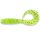 FISHUP Mighty Grub 11,43cm (4pcs.), #055 - Chartreuse/Black Plastic lure