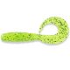 FISHUP Mighty Grub 11,43cm (4pcs.), #055 - Chartreuse/Black Plastic lure