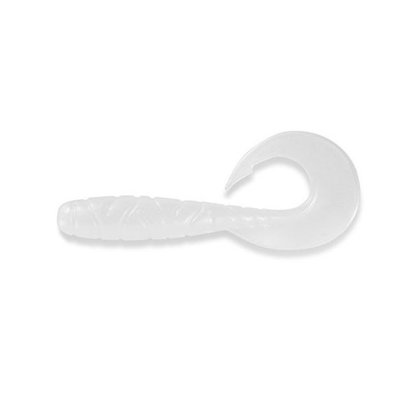 FISHUP Mighty Grub 8,89cm (7pcs.), #081 - Pearl Plastic lure