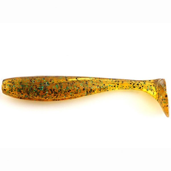 FISHUP Wizzle Shad 12,7cm (4pcs.), #036 - Caramel/Green & Black Plastic lure
