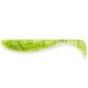 FISHUP Wizzle Shad 12,7cm (4pcs.), #055 - Chartreuse/Black Plastic artificial bait