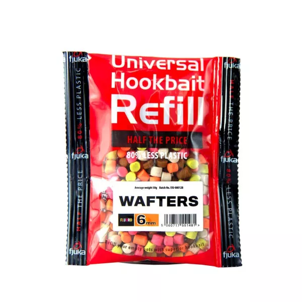Fjuka Wafters Mixed Colours 6mm Wafters Refill Packaging 50gr