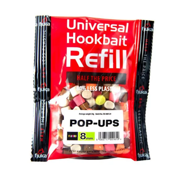 Fjuka Pop-Ups Mixed Colours 11mm Pop Up Refill in Packaging 50gr