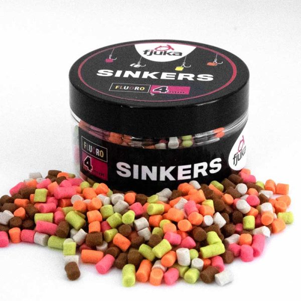Fjuka Sinkers Color Mixed Sinking Hookbait 4mm