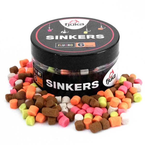 Fjuka Sinkers Color Mixed Sinking Hookbait 6mm