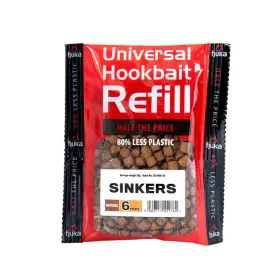   Fjuka Sinkers Mixex Colours 6mm Sinking Bait Refill Pack 50gr