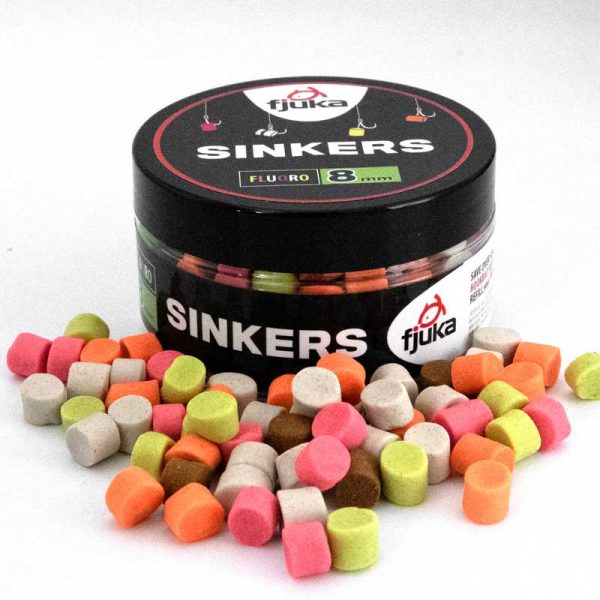 Fjuka Sinkers Color Mixed Sinking Hookbait 8mm