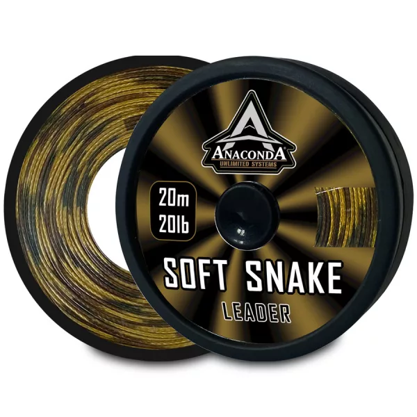 Anaconda Soft Snake Leader 30lb 20m Coated Leader Line