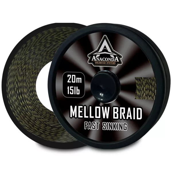 Anaconda Fast Sinking Mellow Braid 30lb 20m Braided Leader Line