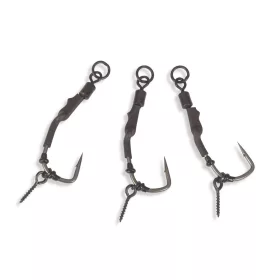   Anaconda Piercer Ronnie Rig Angle 90 TGX 8 Eyed, Barbed Carp Hook 3pcs