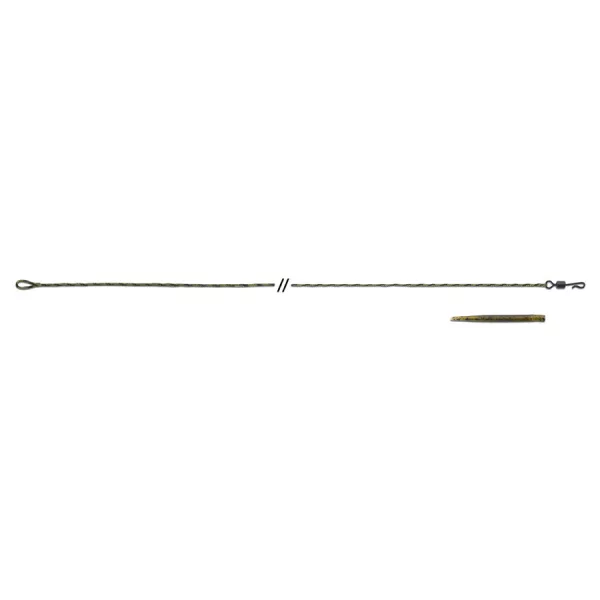 Anaconda Jungle Quick Change Leadcore Green 40lb 80cm Leader 3pcs