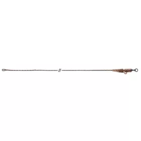   Anaconda Jungle Flexi Ring Swivel Safety Clip Leadcore Brown 50lb 80cm Leader 3pcs
