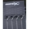 Matrix X7 Carp Method Boilie Pin Rigs 16 10cm Füles, Szakáll Nélküli Monofil Előkötött Horog Csalitüskével 8db