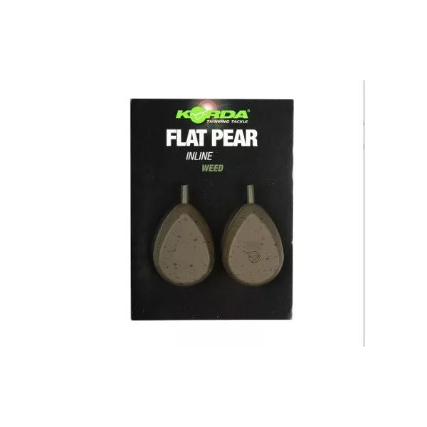 Korda Flat Pear Inline Blister Lead 70gr 2pcs