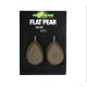 Korda Flat Pear Inline Blister Lead 70gr 2pcs
