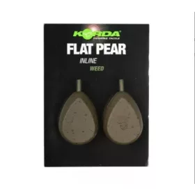 Korda Flat Pear Inline Blister Carp Lead 98gr 2pcs