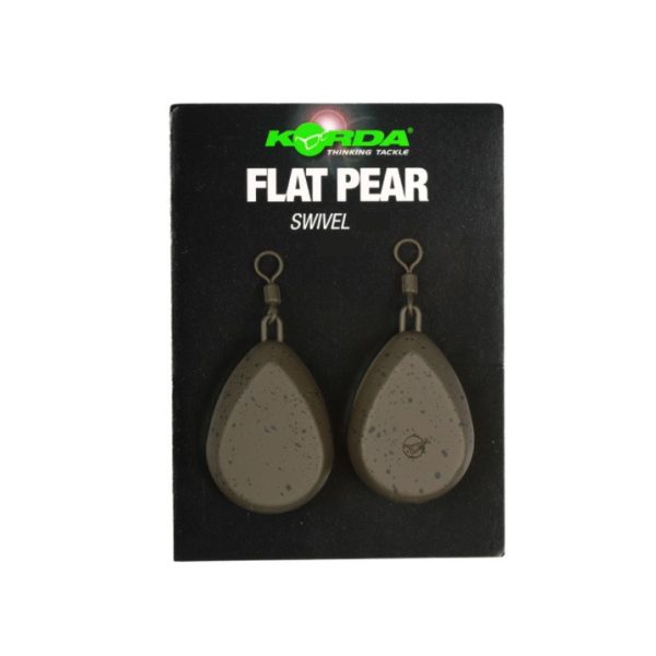 Korda Flat Pear Swivel Blister Lead 30gr 2pcs