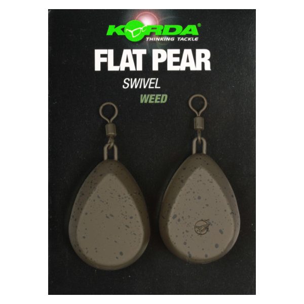 Korda Flat Pear Swivel Blister Lead 142gr 2pcs