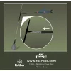 Fox Rage Predator Kwik Change Paternoster Trace 30cm Steel Wire Trace with Size 8 Treble Hook
