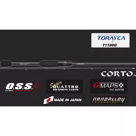   Graphiteleader Super Corto 17 GSRCS-612L-T EX Fast 1,85m 0,3-4gr 2 Piece Spinning Rod