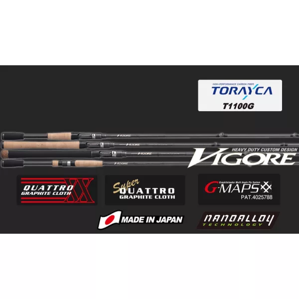 Graphiteleader Vigore Cast 20GVIGC-76MH R-Fast 2.28m 3/8-2oz 2-Piece Casting Rod