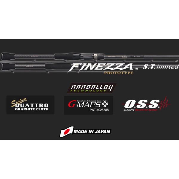 Graphiteleader Finezza Prototype ST Limited 20GFINPS-752L-T Fast 2,26m 1-10gr 2 Piece Spinning Rod