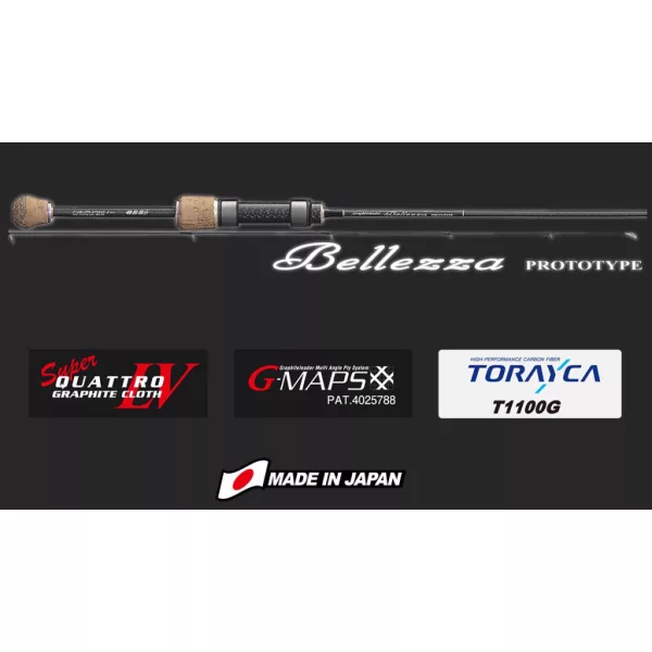 Graphiteleader Bellezza Prototype 21GBLZPS-572XUL-S Regular Fast 1,70m 0,2-2,5gr 2 Piece Spinning Rod