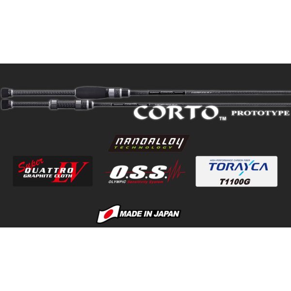 Graphiteleader Corto Prototype 22GCORPS-782ML-HS 2,34m Fast 20gr 2 Piece Spinning Rod