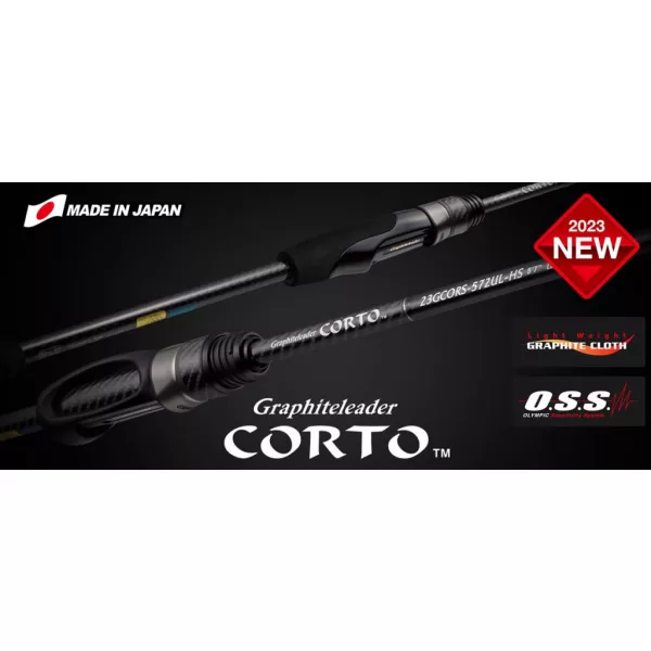 Graphiteleader Corto 23GCORS-642L-HS 1,93m X-Fast 4gr 2 Piece Spinning Rod