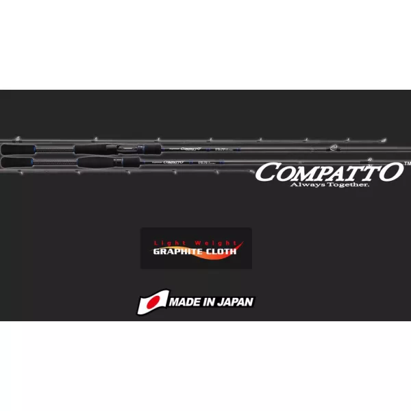 Graphiteleader Compatto GCMS-776L-TL Fast 2.31m Max 12gr 6 Piece Spinning Rod