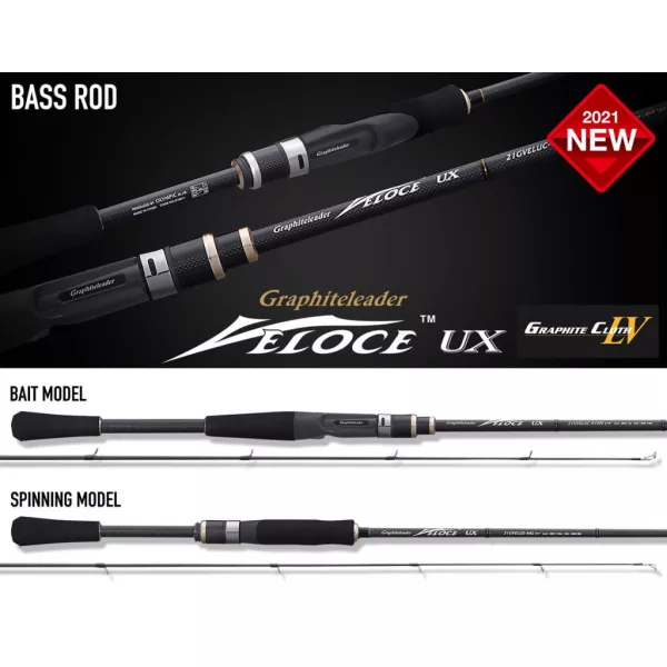 Graphiteleader Veloce UX 21GVELUS-64L Fast 1.93m 1/4oz 7gr 1-Piece Spinning Rod