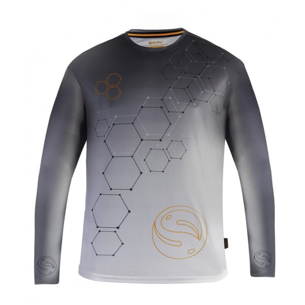 Guru Hexagon Sun Core UPF 50+ UV Filter Long Sleeve T-Shirt 2XL