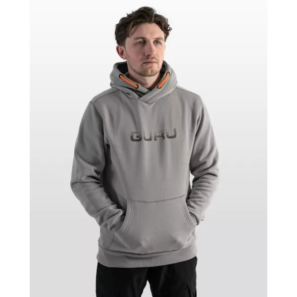 Guru Grey Circles Hoodie Hooded Pullover S