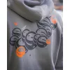 Guru Grey Circles Hoodie Hooded Pullover S