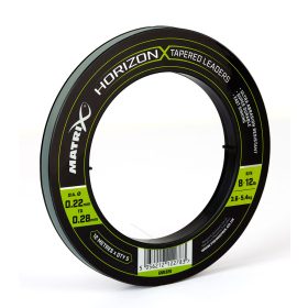   Matrix Horizon® X Tapered Leaders Matrix Horizon X Tapered Shock Leader - 8lb / 12lb (12m) x5 Monofilament line