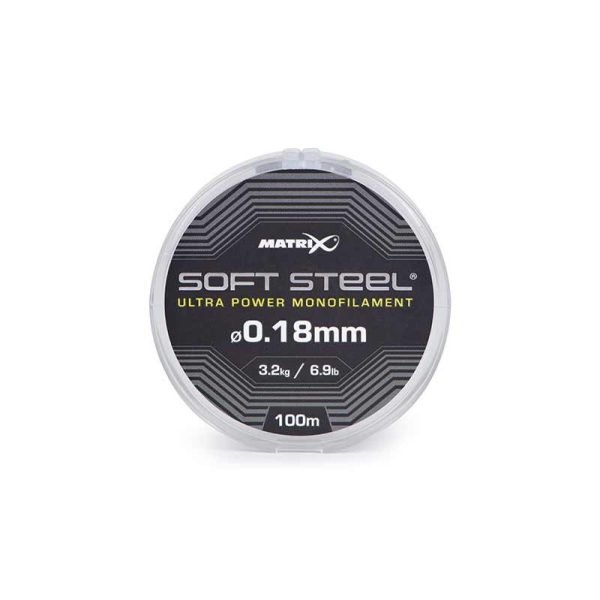 Matrix Soft Steel Ultra Power Monofilament 0,18mm 100m monofilament main line