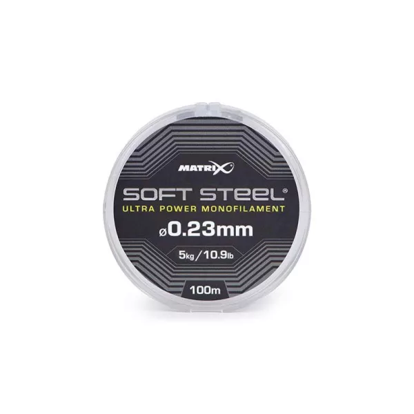 Matrix Soft Steel Ultra Power Monofilament 0,23mm 100m Monofil Mainline
