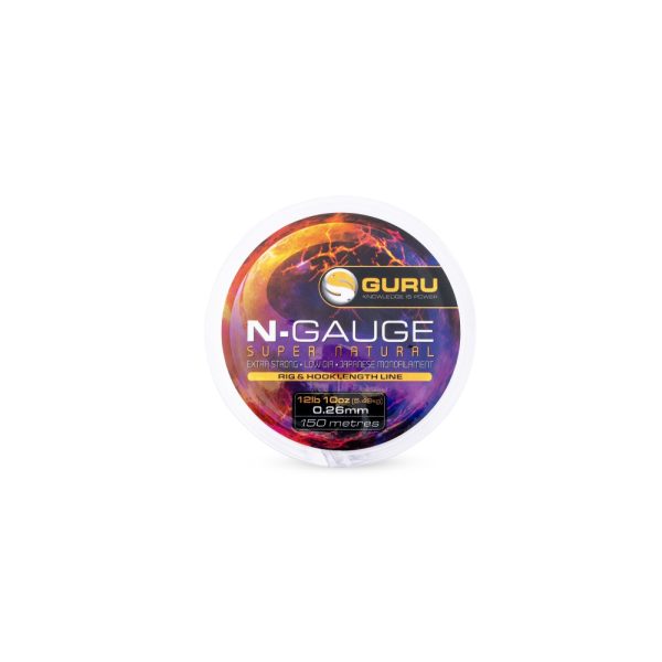 Guru N-Gauge Super Natural Monofilament Clear 0.10mm 2lb 4oz/1.09kg