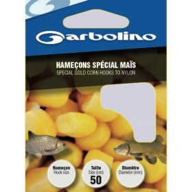   GARBOLINO SPECIAL GOLD CORN HTN 12 (SIZE 12 LINE 0.16mm) pre-tied hook