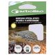 Garbolino Maggot/Caster Hooks To Nylon 16 Flats, Bearded Monofilament Pre-tied Hooks 10pcs