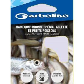   GARBOLINO SMALL FISH/BLEAK BRONZE 16 (SIZE 18 LINE 0.10mm) pre-tied hook