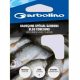 Garbolino Blue Roach Hooks To Nylon 18 Flats, Bearded Monofilament Pre-Hooked Hooks 10pcs