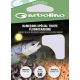 Garbolino Forged Black Reversed Hooks To Fluorocarbon 12 Flap, Bearded Monofilament Pre-tied Hook 10pcs